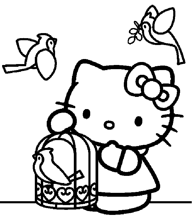 Hello Kitty kolorowanki